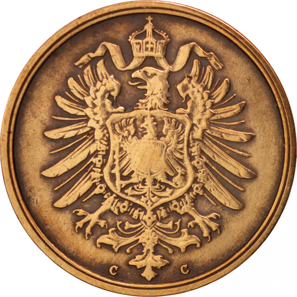 2 Pfennig 1873-1877, KM# 2, Germany, Empire, William I