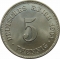 5 Pfennig 1890-1915, KM# 11, Germany, Empire, William II