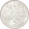 5 Deutsche Mark 1971, KM# 128.1, Germany, Federal Republic, 100th Anniversary of the Foundation of Germany