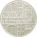 5 Deutsche Mark 1975, KM# 142, Germany, Federal Republic, European Year of Monument Protection