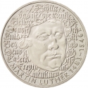 5 Deutsche Mark 1983, KM# 159, Germany, Federal Republic, 500th Anniversary of Birth of Martin Luther, Martin Luther