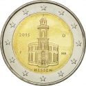 2 Euro 2015, KM# 336, Germany, Federal Republic, German Federal States, Hesse