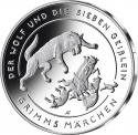20 Euro 2020, KM# 396, Germany, Federal Republic, Grimms' Fairy Tales, The Wolf and the Seven Young Goats