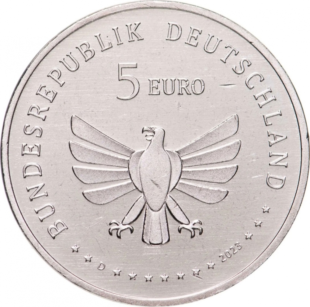5 Euro 2023, KM# 432, Germany, Federal Republic, Wonderful World of Insects, Red Mason Bee