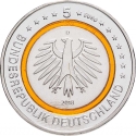5 Euro 2018, KM# 370, Germany, Federal Republic, Climate Zones of the Earth, Subtropical Zone