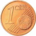 1 Euro Cent 2002-2023, KM# 207, Germany, Federal Republic