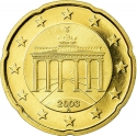 20 Euro Cent 2002-2007, KM# 211, Germany, Federal Republic