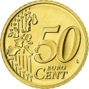 50 Euro Cent 2002-2006, KM# 212, Germany, Federal Republic
