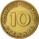 10 Pfennig 1949, KM# 103, Germany, Federal Republic