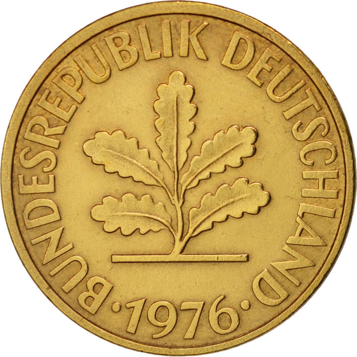 10 Pfennig 1950-2001, KM# 108, Germany, Federal Republic