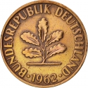 2 Pfennig 1950-1969, KM# 106, Germany, Federal Republic