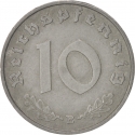10 Reichspfennig 1940-1945, KM# 101, Germany, Nazi (Third Reich)