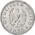 50 Reichspfennig 1935, KM# 87, Germany, Nazi (Third Reich)