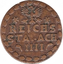 4 Heller 1670-1759, KM# 31, Aachen