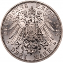 3 Mark 1913, KM# 1275, Saxony-Albertine, Frederick Augustus III, 100th Anniversary of the Battle of Leipzig