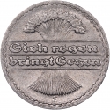 50 Pfennig 1919-1922, KM# 27, Germany, Weimar Republic