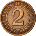 2 Reichspfennig 1923-1936, KM# 38, Germany, Weimar Republic
