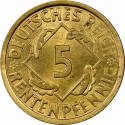 5 Rentenpfennig 1923-1925, KM# 32, Germany, Weimar Republic