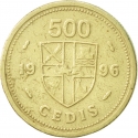 500 Cedis 1996-1998, KM# 34, Ghana