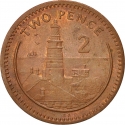 2 Pence 1998-2003, KM# 774, Gibraltar, Elizabeth II