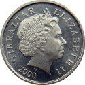 5 Pence 1998-2003, KM# 775, Gibraltar, Elizabeth II