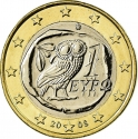 1 Euro 2007-2021, KM# 214, Greece
