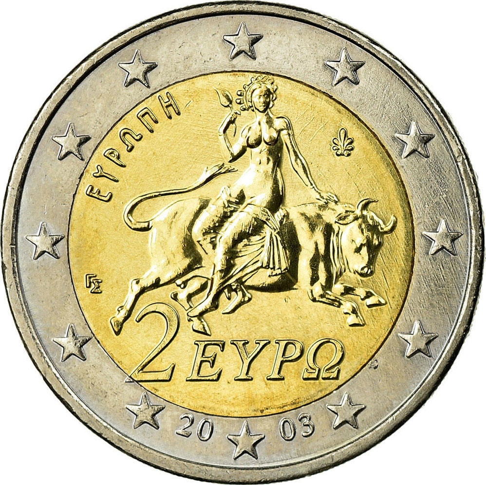 2 Euro Greece 2002 2006 KM 188 CoinBrothers Catalog