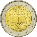 2 Euro 2007, KM# 216, Greece, 50th Anniversary of the Treaty of Rome