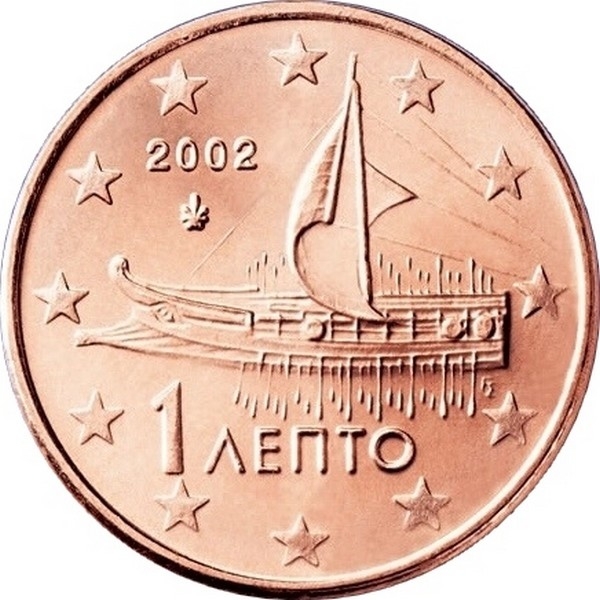 1 Euro Cent Greece 2002-2019, KM# 181 | CoinBrothers Catalog