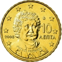 10 Euro Cent 2007-2023, KM# 211, Greece