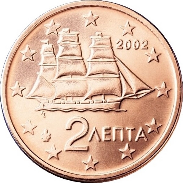 2 Euro Cent Greece 2002-2017, KM# 182 | CoinBrothers Catalog