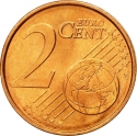 2 Euro Cent 2002-2023, KM# 182, Greece
