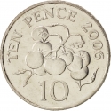 10 Pence 2003-2006, KM# 149, Guernsey, Elizabeth II