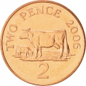 2 Pence 1999-2012, KM# 96, Guernsey, Elizabeth II