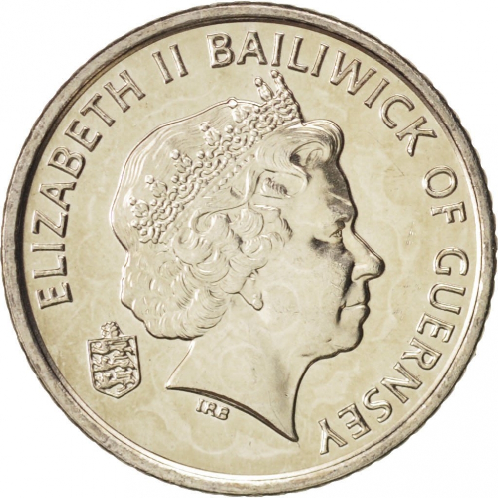 5 Pence 1999-2010, KM# 97, Guernsey, Elizabeth II