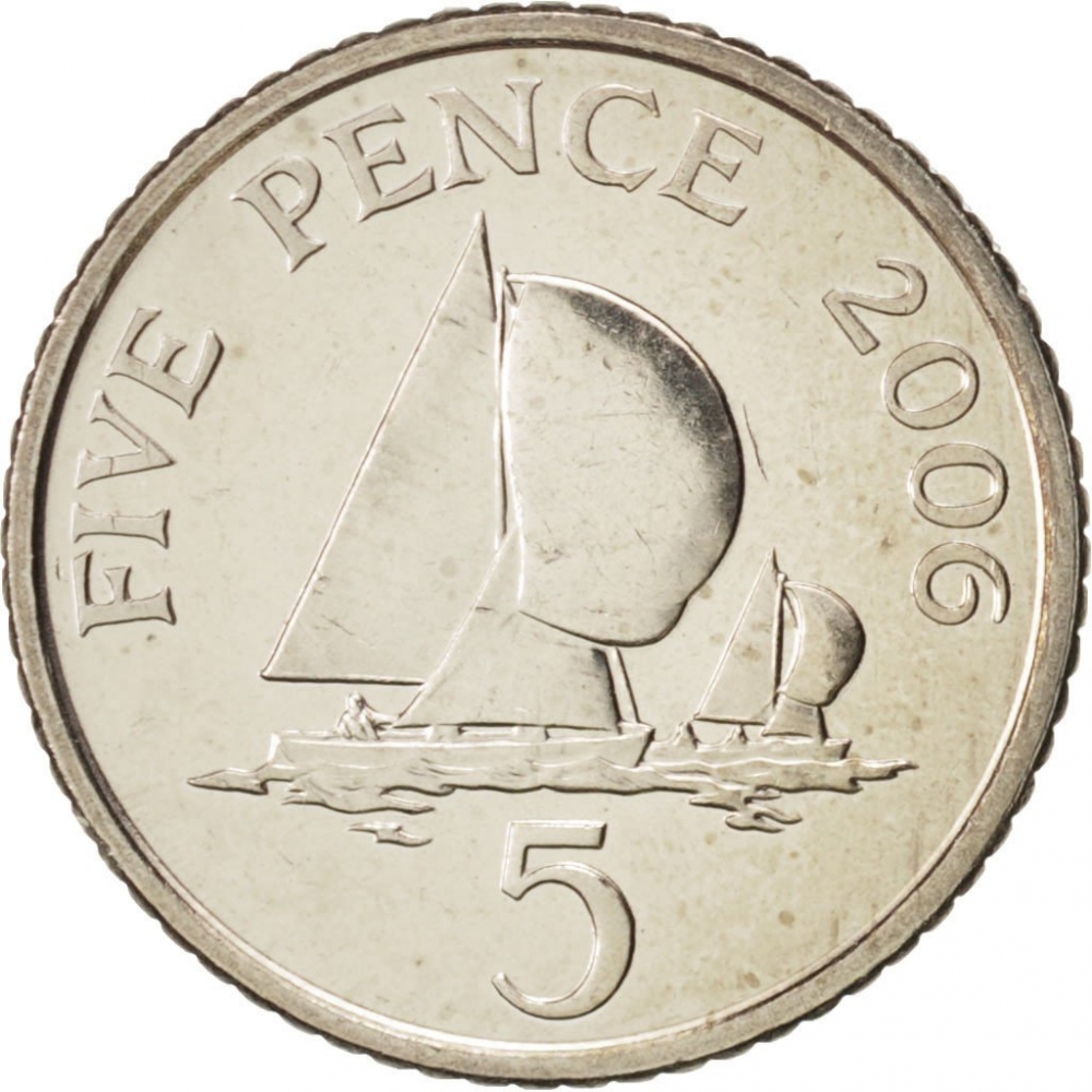 5 Pence 1999-2010, KM# 97, Guernsey, Elizabeth II