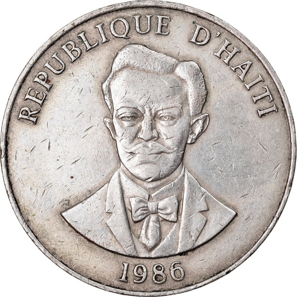 50 Centimes 1986-1991, KM# 153, Haiti
