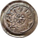 1 Denier 1064-1074, Huszar# 18, Hungary, Géza I