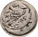 1 Denier 1074-1077, Huszar# 19, Hungary, Géza I