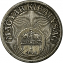 10 Fillér 1940-1942, KM# 507a, Hungary, Miklós Horthy