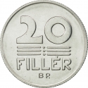 20 Fillér 1967-1989, KM# 573, Hungary