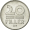 20 Fillér 1990-1997, KM# 676, Hungary