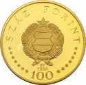 100 Forint 1968, KM# 585, Hungary, 150th Anniversary of Birth of Ignaz Semmelweis