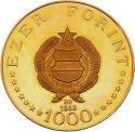 1000 Forint 1968, KM# 588, Hungary, 150th Anniversary of Birth of Ignaz Semmelweis