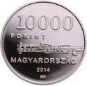 10 000 Forint 2014, Adamo# EM271, Hungary, Eurostar - European Composers, 200th Anniversary of Birth of Béni Egressy