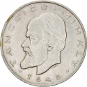 20 Forint 1948, KM# 539, Hungary, 100th Anniversary of Hungarian Revolution of 1848, Mihály Táncsics