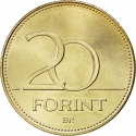 20 Forint 1992-2011, KM# 696, Hungary