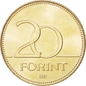 20 Forint 2012-2021, KM# 849, Hungary