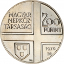 200 Forint 1976, KM# 608, Hungary, Hungarian Painters, Pál Szinyei Merse