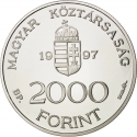 2000 Forint 1997, KM# 724, Hungary, Integration into the European Union, Royal Palace